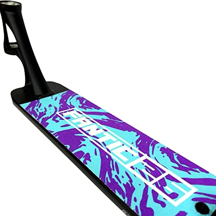 Fantic26 Stuntscooter Fantic26 Stunt-Scooter Griptape 58,5cm x 15,5cm Swirl Lila/Türkis, reißfestes/wasserfestes PVC Material, ultimativer Grip, kinderleichte Montage – Bild 4