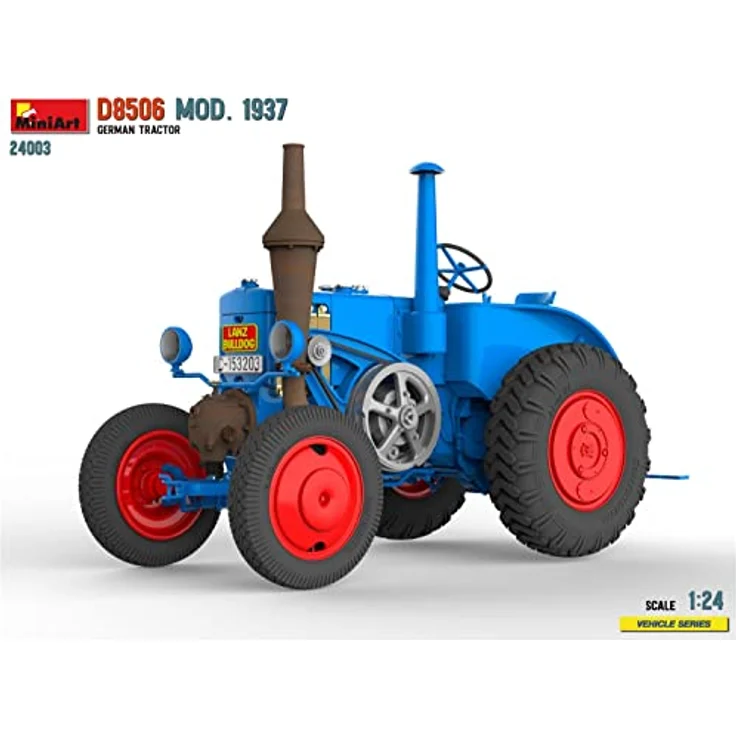 Mini art D8506 Ackerschlepper Modell 1937, Standmodell im Maßstab 1:24 mit detailreichen Gravierungen und Photoätzteilen – Bild 4