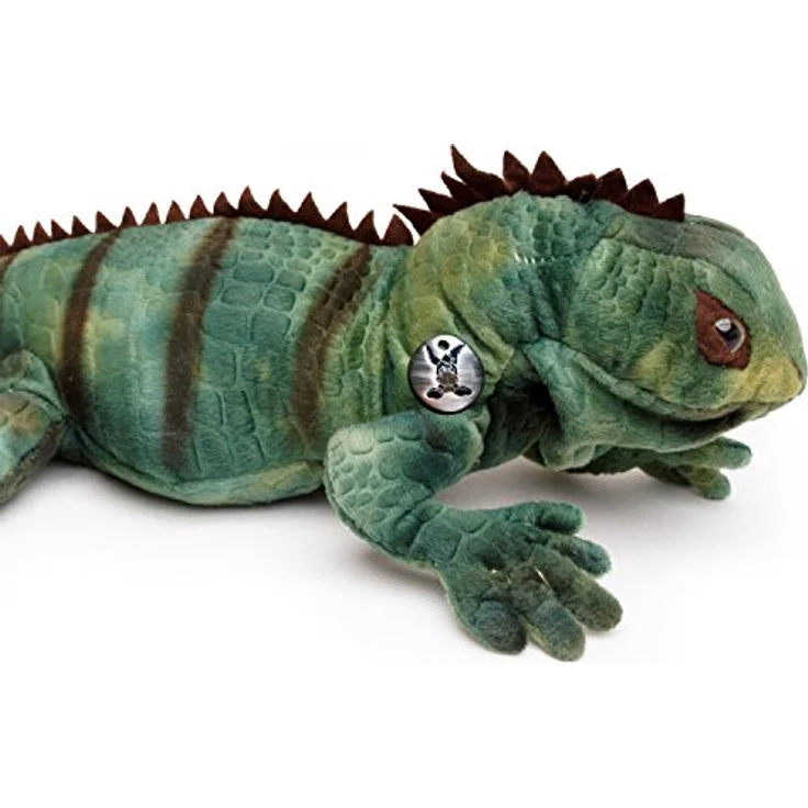 Kuscheltiere.biz Leguan Kuscheltier grün Iguana Echse Plüschtier 68 cm GRISU - Naturrealistisches Plüschtier aus hochwertigem Polyesterplüsch – Bild 3