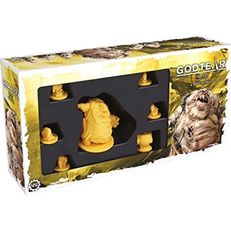 Steamforged Games SFGT-018 Brettspiel-Erweiterung Godtear: Grimgut, The Vile Cat Zubehör, gelb, S – Bild 1