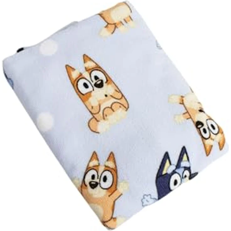 Bluey Badeponcho Kinder Bade-Poncho, vielseitig einsetzbar und schnell trocknend mit Kapuze und seitlichen Schlitzen – Bild 3