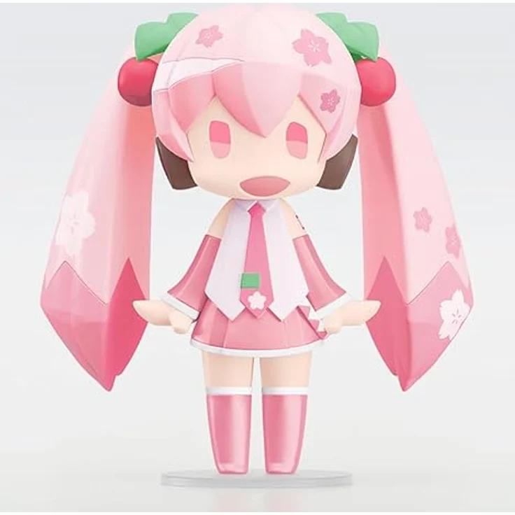 Good Smile Company Character Vocal Series 01: Hatsune Miku Hello! Good Smile Action Figure Sakura Miku, 10,2 cm, Chibi Figur mit Gelenk im Hals – Bild 4