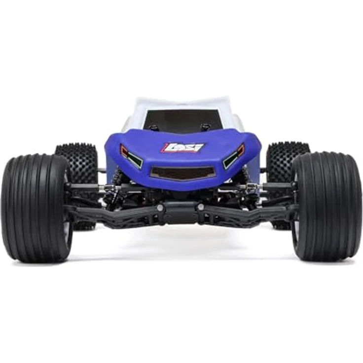 LOSI 1/18 Mini-T 2.0 V2 2WD Stadium Truck Brushless RTR, Blue - Race-inspired, Brushless Antriebssystem, Smart G2 LiPo Akku – Bild 4