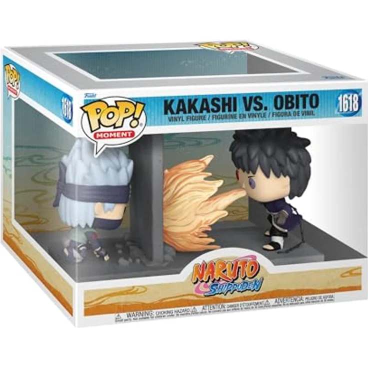 Funko Pop! Moment: Naruto - Kakashi Hatake Vs Obito - Vinyl-Sammelfigur - Geschenkidee für Naruto Shippuden Fans - 9,5 cm - Offizielle Handelswaren - Spielzeug Für Kinder und Erwachsene - Anime Fans – Bild 1