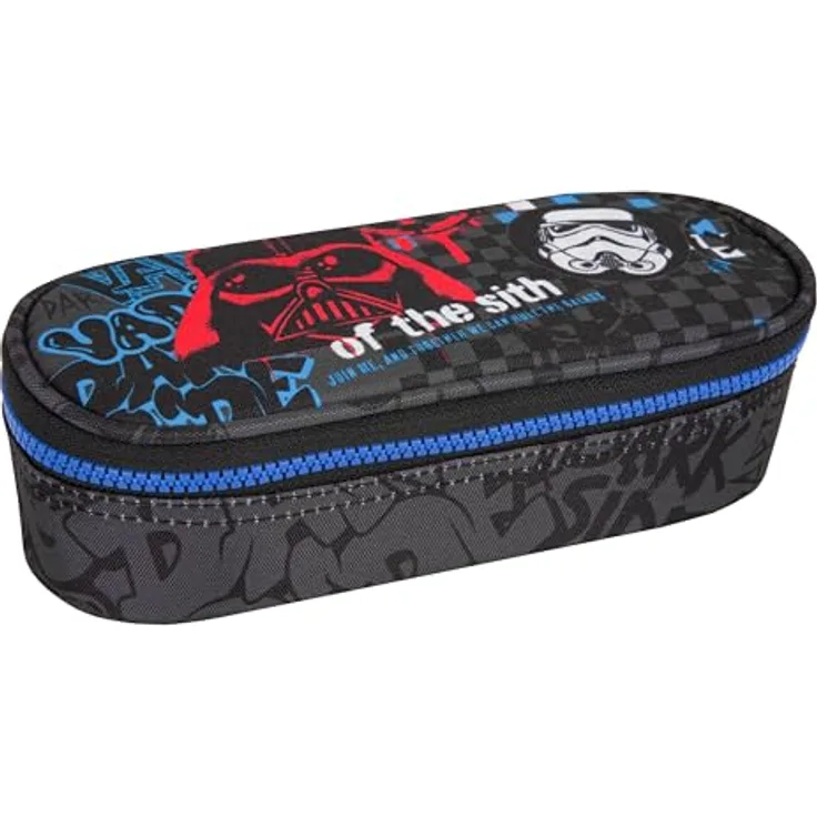 McNeill Federmäppchen, Etui Box CAMPUS STAR WARS-DARTH VADER, Reißverschluss mit Zipper, integrierte Stiftehalterung, schwarz