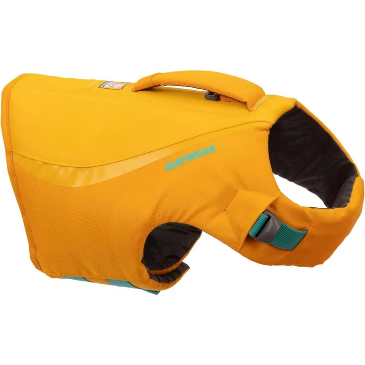 Ruffwear Schwimmweste Float Coat™ Schwimmweste für Hunde, PVC-freier Schaum, reflektierende Elemente, Schwarz