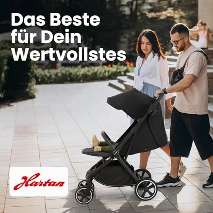 Hartan Kinder-Buggy Clixx, kompakter Buggy mit Regenschutz, Cupholder und großen Rädern – Bild 7