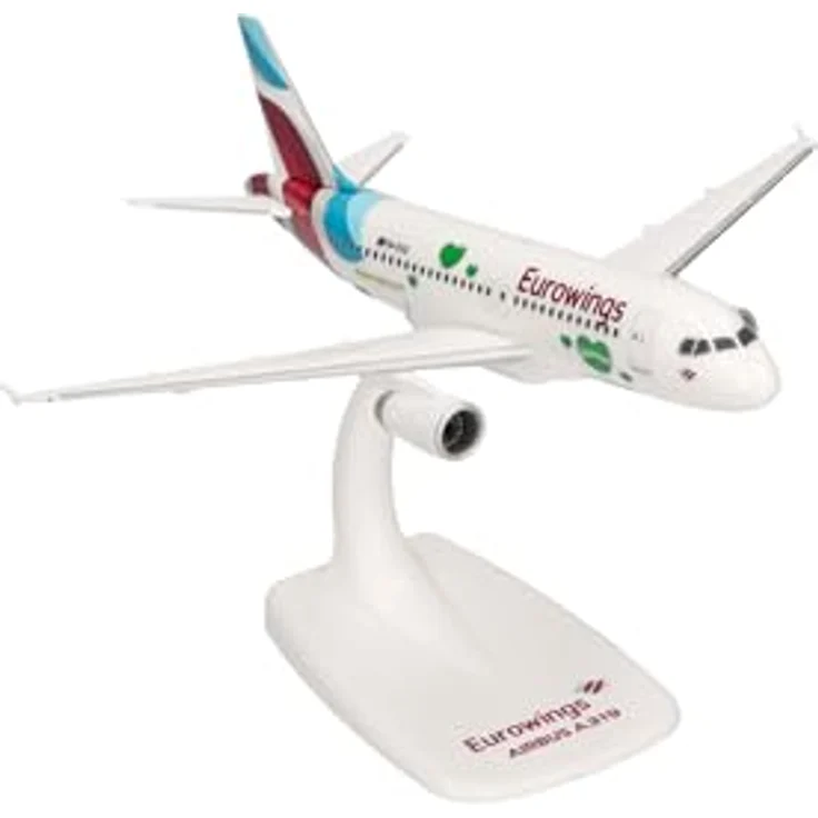Herpa Snap-Fit Modellflugzeug Eurowings Airbus A319 Steiermark Miniatur 1:200 Kunststoff, Sammlerstück mit Standfuß – Bild 3