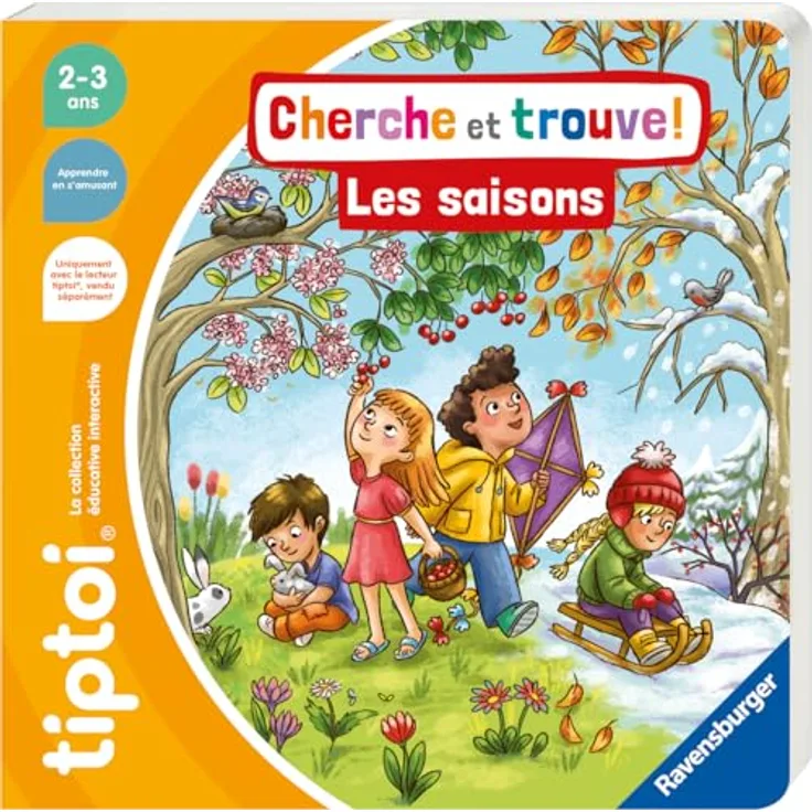 tiptoi Suche und finde die Jahreszeiten (Französisch), interaktives Lernspiel für Kinder