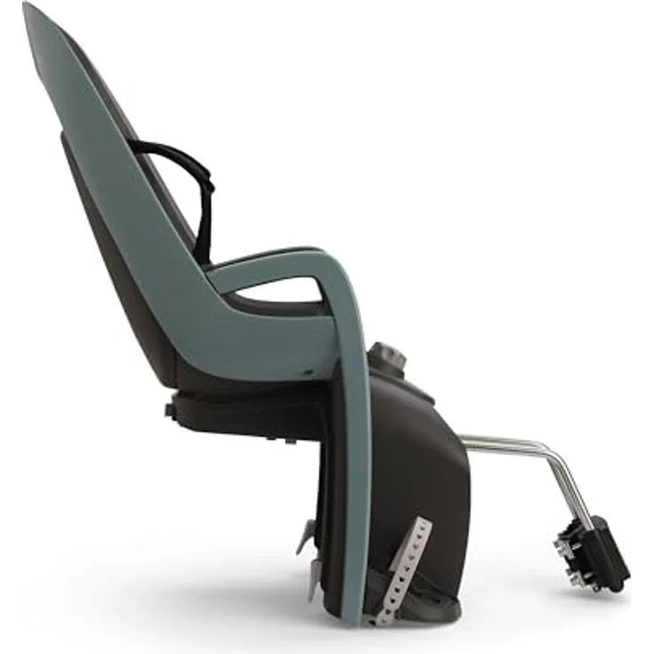 HAMAX 553102 Caress Fahrrad-Kindersitz, Befestigung Rahmenrohr, grün/schwarz, 20° Ergonomische Schlafposition, verstellbare Sitzlehne, integrierte Polsterung, neues Fußstützensystem – Bild 7