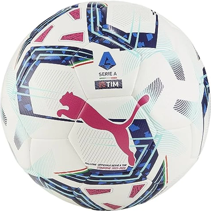 PUMA Orbita Serie A HYB Soccer Ball, White, 5