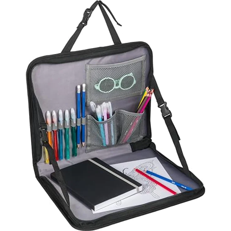 Dooky Rücksitzorganizer Dooky, verstellbarer Rücksitztisch mit Tablet-Halter und platzsparendem Design, ideal für Familienreisen – Bild 5