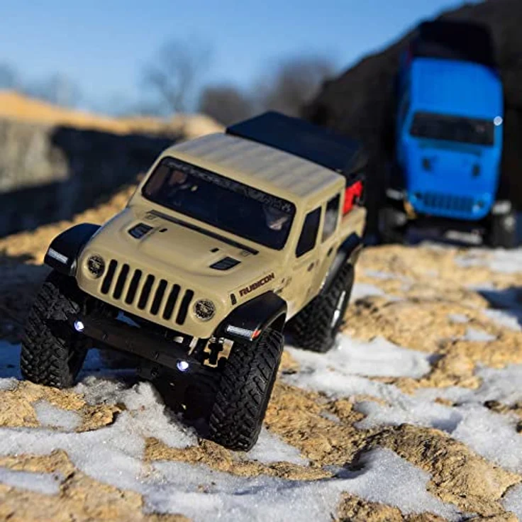 Axial 1/24 SCX24 Jeep JT Gladiator 4WD Rock Crawler Brushed RTR, Beige – Bild 3