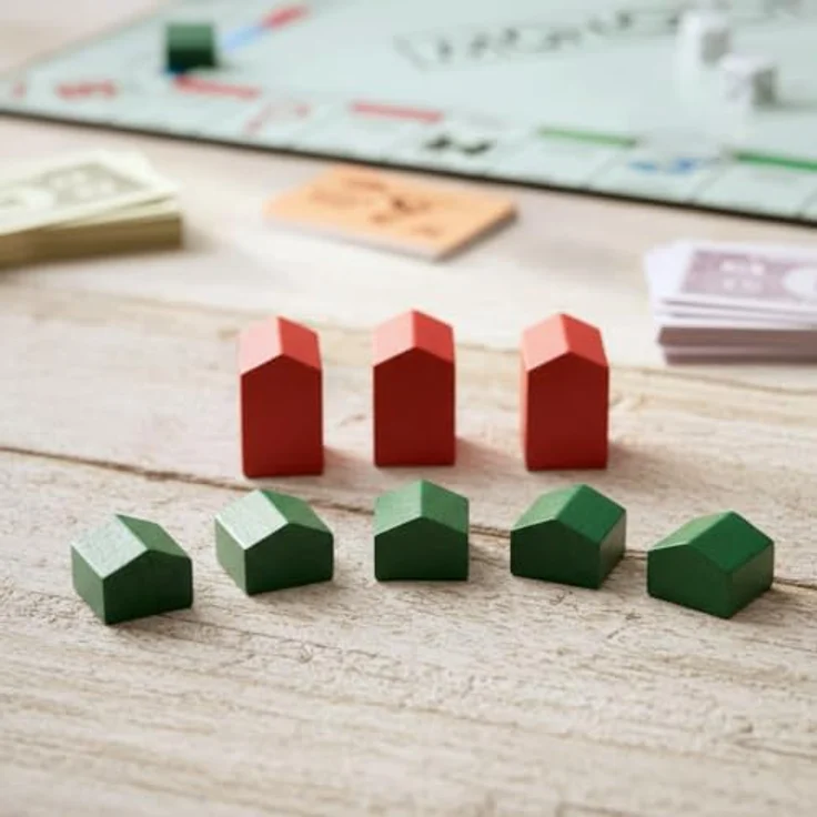 Gomazing Monopoly Vintage Buch Design Edition, Brettspiel mit Holz- und Metallfiguren, 2-6 Spieler, ab 8 Jahren, Premium Edition im Bücherregal Look – Bild 4