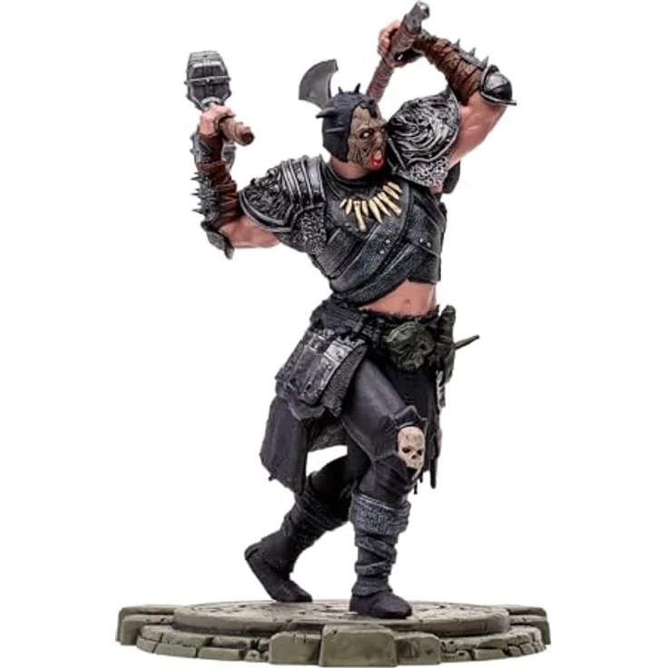 McFarlane Toys Actionfigur Diablo 4, 18 cm, Mit Zubehör, Sammelkarte und Base, detailreich und beweglich – Bild 3