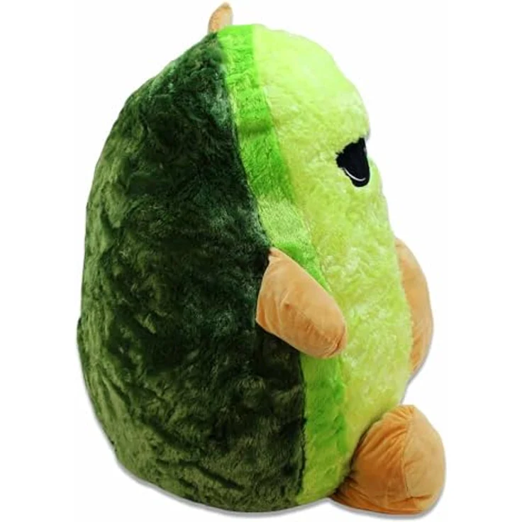 BEMIRO Avocado Kuscheltier XXL – 80 cm Groß, Gestickte Gesichter, Mit Schlaufe, Kuschelig Weich, 2 Motive Wählbar (Cool) – Bild 4
