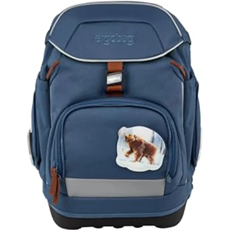 ergobag Pack Set, ergonomischer Schulrucksack 6-teilig für 1. Klasse, flexible Trennung, wasserdicht, mit 4 Kletties, in bunt – Bild 2