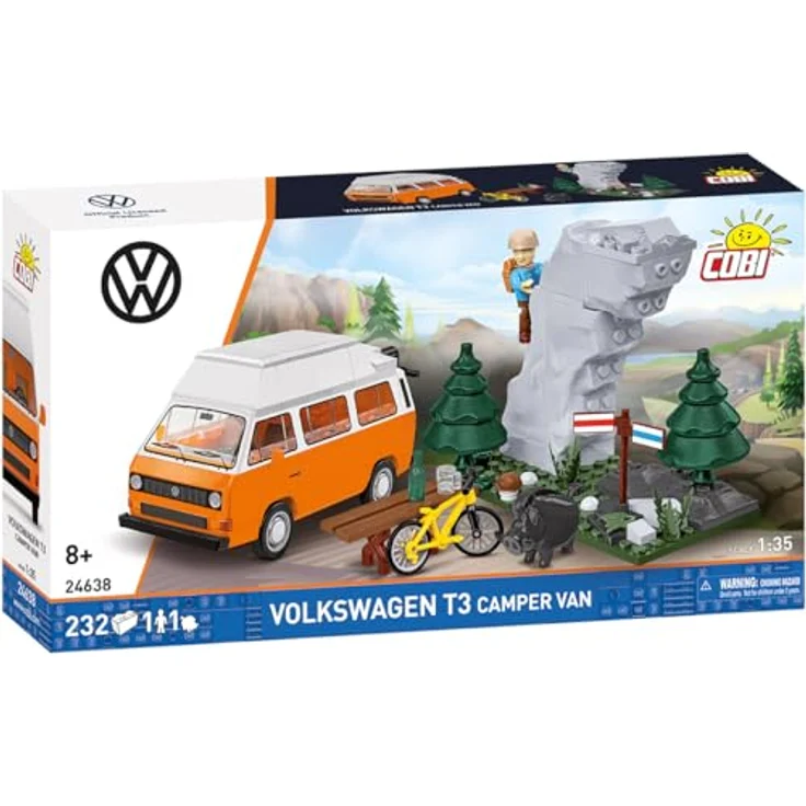 COBI Volkswagen T3 Camper Van, Modellfahrzeug aus Bausteinen, Made in EU – Bild 4