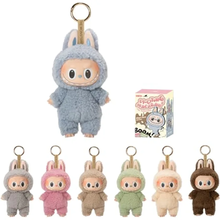 POP MART Labubu The Monsters Tasty Macarons, Vinyl Face Blind Box Figur, 15 cm, Sammlerstück-Spielzeug für moderne Wohnkultur, zufälliges Design, 1 Stück