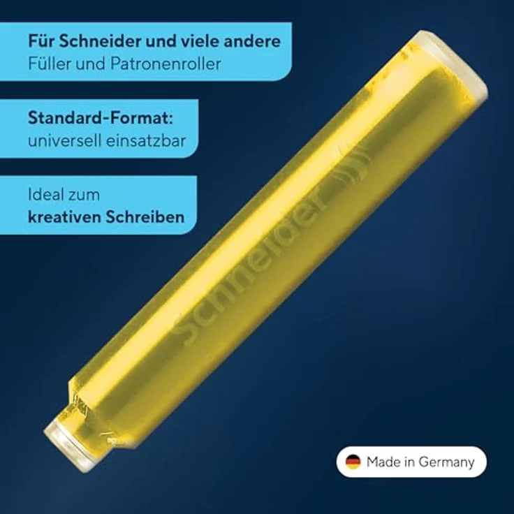 SCHNEIDER Füllhalter Lemon Cake, Tintenpatrone Standard Pastell, 6er Schachtel – Bild 3