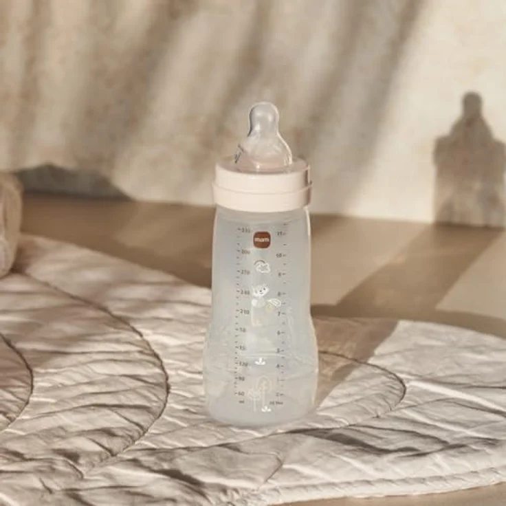 MAM Babyflasche (330 ml) mit innovativer Anti-Kolik-Technologie, pink – Bild 3