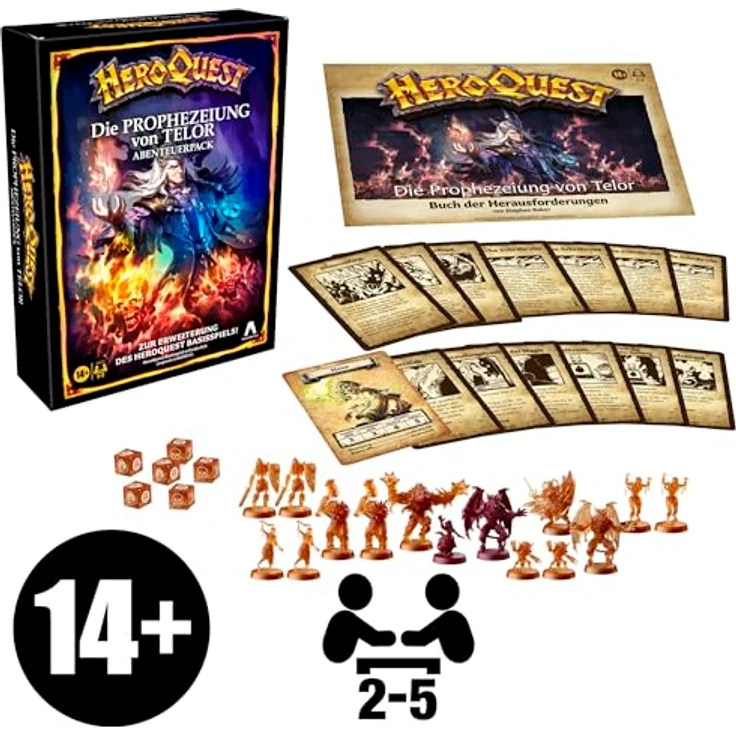 Avalon Hill HeroQuest Die Prophezeiung von Telor Abenteuerpack, 15 Miniaturen, HeroQuest Basisspiel erforderlich – Bild 2