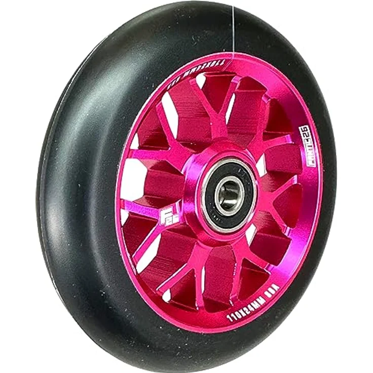 Fantic26 Stuntscooter Fantic26 Spy7 Stunt-Scooter Rolle 110mm Abec11 Pink/Pu Schwarz – Bild 3