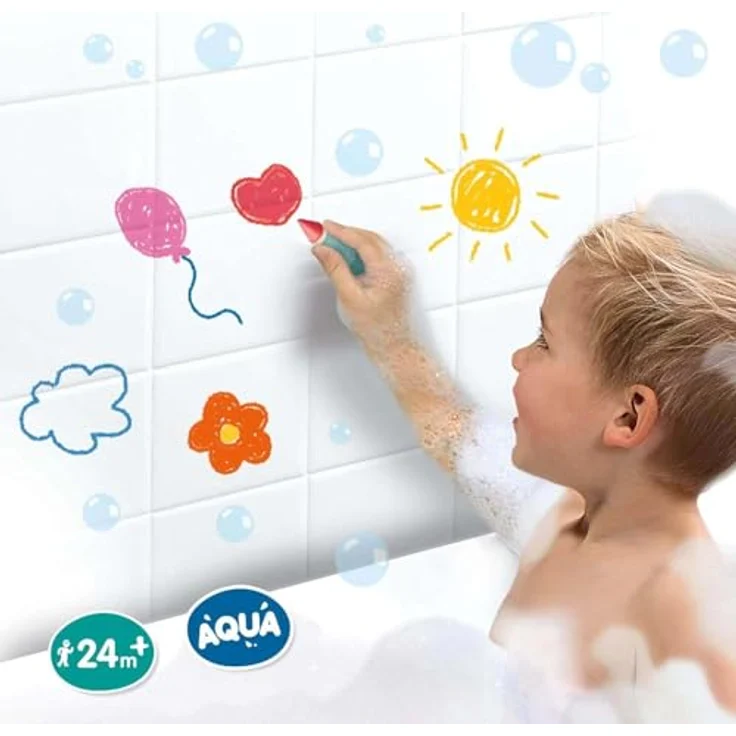 SES Creative 13050, Wasserfester Badewannen-Malstift-Set für Kinder ab 24 Monate - 8 Farben – Bild 5