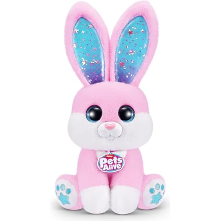ZURU Zauberkasten Pets Alive Zauberhut Magic Bunnies, interaktives Zauberset mit leuchtenden Ohren, pink – Bild 3