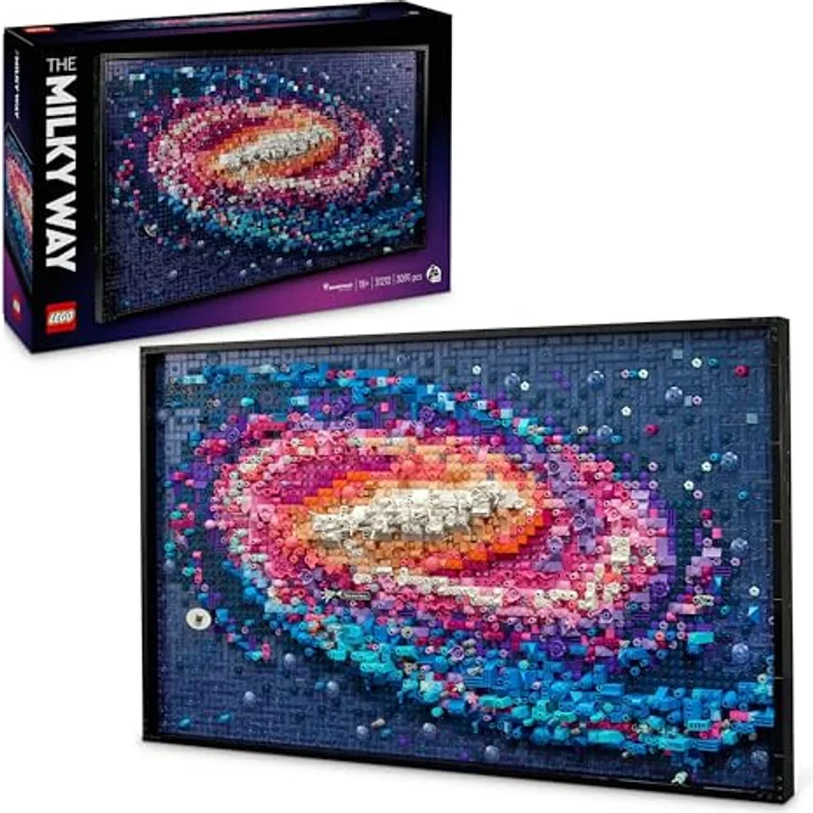 LEGO Art Die Milchstraßen-Galaxie, Wanddeko, Bauset für Erwachsene, kreative Aktivität, 3D-Effekt, Astronomie-Geschenk für Weltraumfans, 31212 – Bild 1