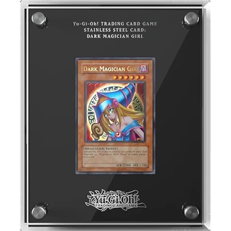 Konami Yu-Gi-Oh! Stainless Steel Card: Dark Magician Girl, kunstvolles Sammlerstück aus Edelstahl, 15 cm x 20 cm – Bild 2