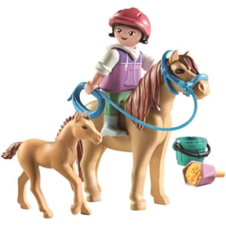 Playmobil® Konstruktions-Spielset Kind mit Pony und Fohlen (71498), Horses of Waterfall, (10 St), Made in Europe – Bild 2