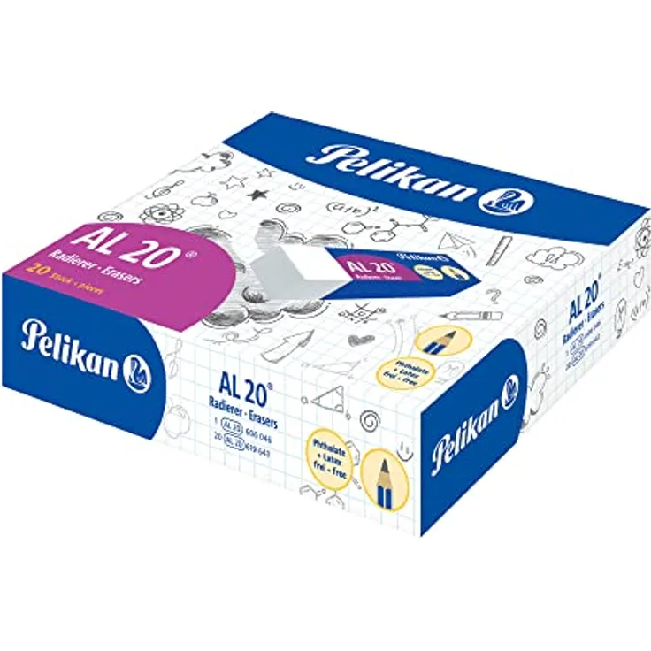 Pelikan 0 ard51-plastic/Gummi zu 20 weiß für Bleistift Box 20)