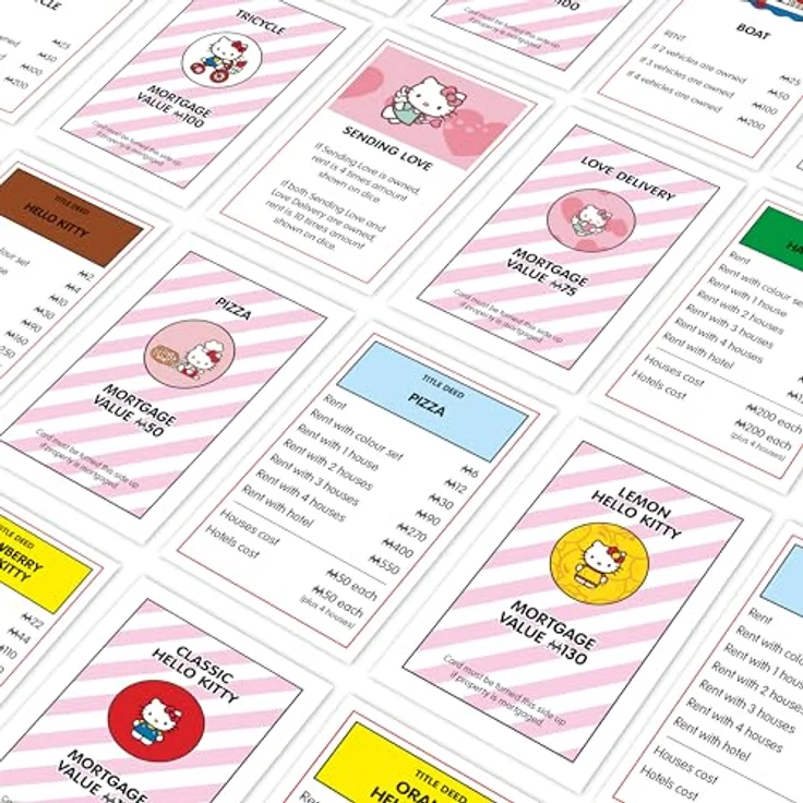 Hasbro Monopoly, Hello Kitty Edition Brettspiel für 2-6 Spieler, ideales Geschenk für Kinder und Erwachsene – Bild 4