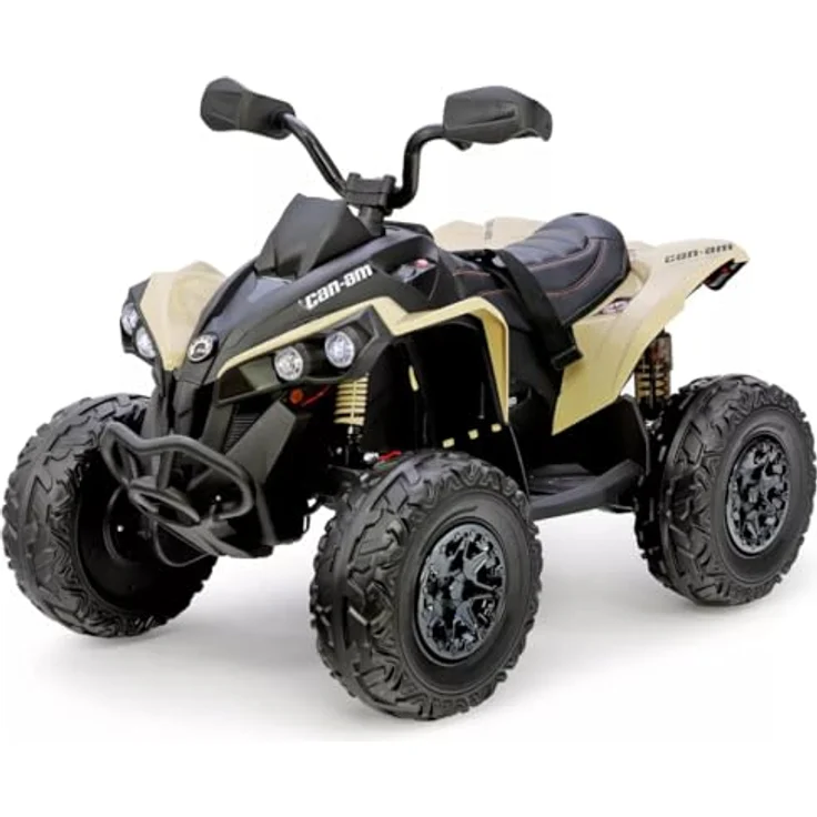 FINOOS Kinder-Elektroquad 24V, Can-am Renegade Kinder-Elektroauto 24V mit LED-Leuchten, 4 x 200W-Motoren, 24V Batterie 7Ah (Khaki) – Bild 1