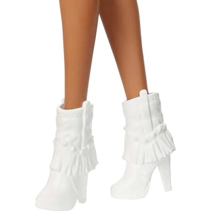 Barbie Fashionista Puppe mit glitzer Cowgirl Outfit, Ankleidepuppe für kreative Modemomente – Bild 4