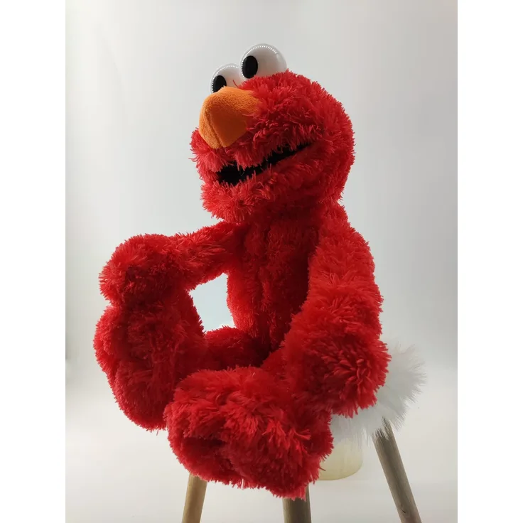 Sesamstrasse Kuscheltier Elmo 35 cm, Super weicher Plüsch Stofftier für Kinder, Rot