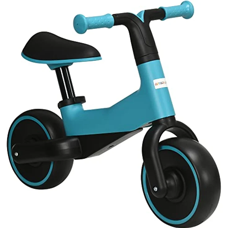 AIYAPLAY Laufrad für Kinder, Kinderrad ohne Pedal, Lauffahrrad für 1,5-3 Jahre Kinder, Rutschrad mit Höhenverstellbarem Sitz, Spielzeug als Geschenke, Blau – Bild 1