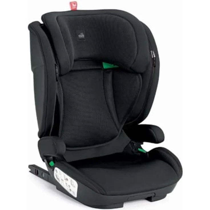 CAM Corsa Nero Autositz S174-179, seitlicher Kopfschutz, verstellbare 9-fache Kopfstütze, Gurtführung, Sitz mit Armlehnen, abnehmbare Bezüge, für Kinder von 100 cm bis 150 cm, Babyschale, Reisesitz – Bild 3
