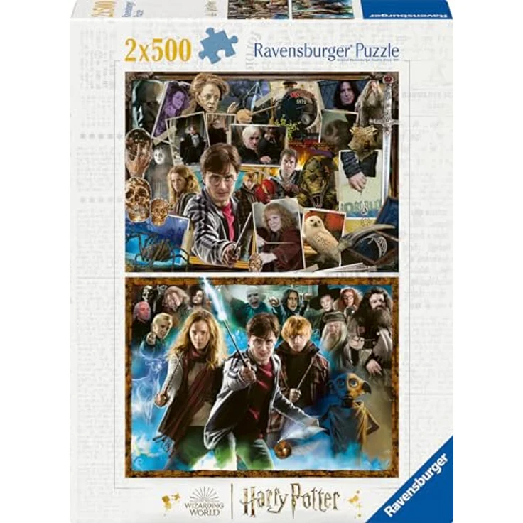 Ravensburger Puzzle Die Welt von Harry Potter - 2x500 Teile Puzzle mit handgefertigten Stanzmessern, reflexfreiem Bild und knickstabilen Teilen, geeignet ab 12 Jahren – Bild 1