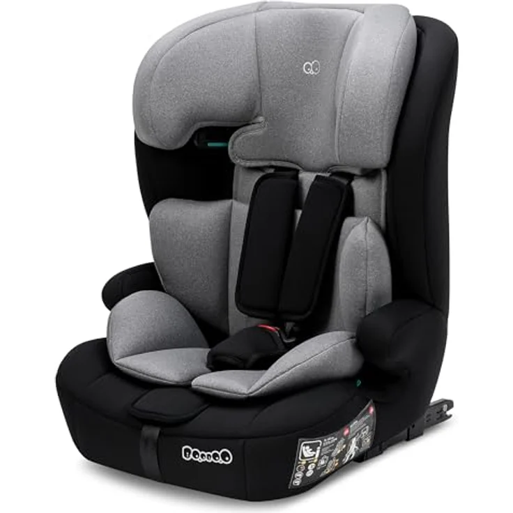 BooBoo Autokindersitz Safety Monaco mit Isofix, mitwachsend für Kinder von 76-150 cm, i-Size, 5-Punkt-Gurt, ergonomische Sitzfläche – Bild 1