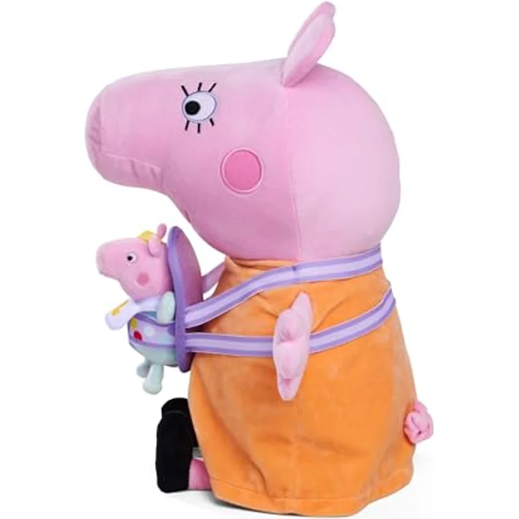 SIMBA Plüschfigur Peppa Pig - Mama Wutz mit Baby Evie, 33 cm, kuschelweich und ideal für Babys – Bild 2