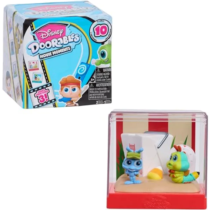 Disney Doorables Movie Moments Serie 3, 2 exklusive 3,8 cm Sammelfiguren mit Diorama und Sammlerkarte, Kinderspielzeug ab 5 Jahren