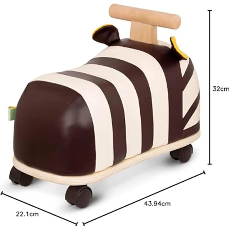 B. toys Rutschauto aus Holz – Rutscher Zebra auf Rollen für Kinder und Babys, Kinderfahrzeug, Rutschfahrzeug, Babyrutscher, Spielzeug ab 18 Monaten – Bild 8