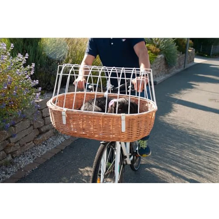 Aumüller Fahrrad-Tierkorb mit Halter, Steuerkopfmontage vorne – Bild 3