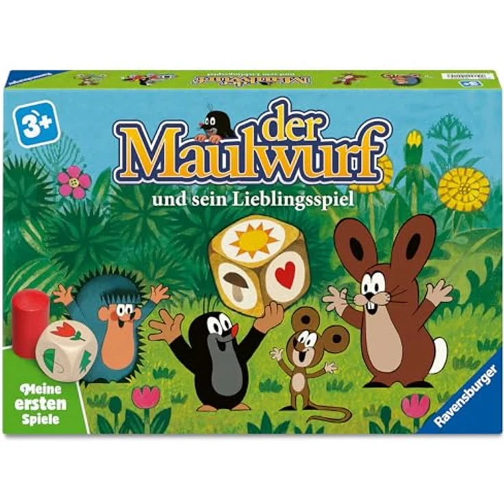 Ravensburger Der Maulwurf und Sein Lieblingsspiel - Brettspiel für 2-4 Spieler, ab 3 Jahren, mit Holzwürfel, ca. 15-20 Minuten Spieldauer – Bild 2