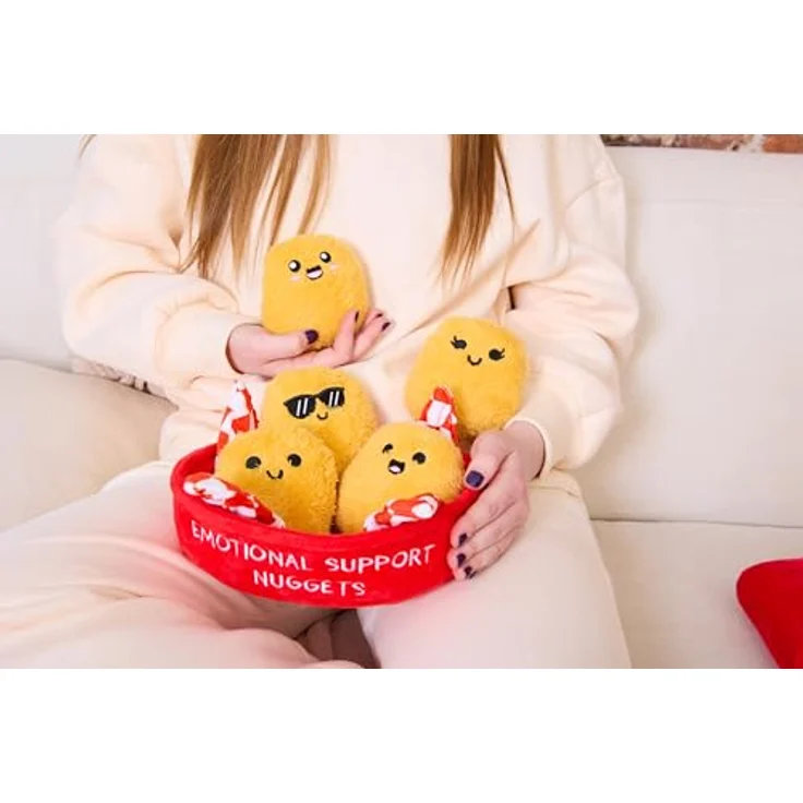 Just Play Nuggets Emotional Support Teddybär, gelb, kuscheliger Begleiter für Kinder, One Size – Bild 2