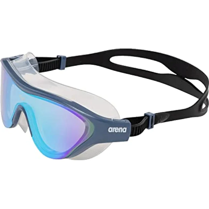 arena The One Verspiegelte Anti-Fog Unisex Schwimmbrille für Erwachsene, Taucherbrille mit Breiten Gläsern, UV-Schutz, Selbstjustierender Nasensteg, Orbit-Proof Dichtung
