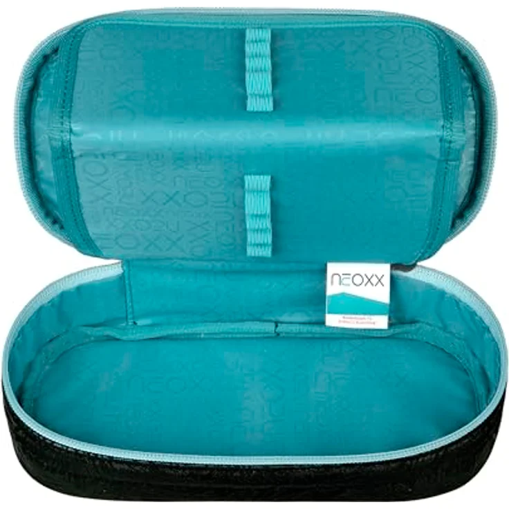 Neoxx Jump Schlamperbox aus recycelten PET-Flaschen, blau - Schulbedarf für Kinder – Bild 2