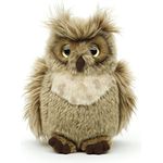 Uni-Toys - 'Horneule', Virginia-Uhu - 18 cm (Höhe) - Plüsch-Vogel, Eule - Plüschtier, Kuscheltier (Klein)
